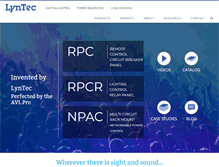 Tablet Screenshot of lyntec.com